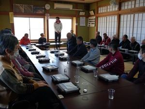 挨拶をする市長