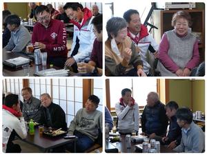 自治会の方々と話をする市長