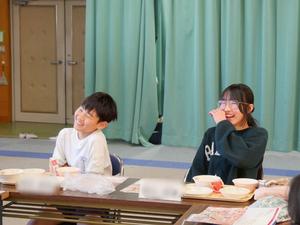 満面の笑みの児童のみんな