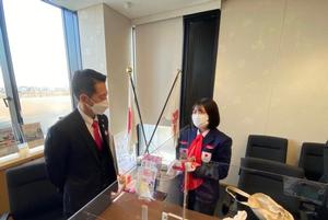 過日表敬訪問に来てくれた小野光希選手