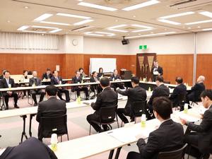 埼玉県市長会役員会の様子