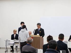 農業まつり表彰式の様子