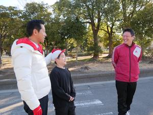 挨拶運動・栄小学校の様子