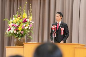 市内中学校卒業式の様子