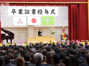 卒業式の様子