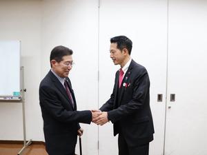 埼玉県市長会役員会の様子