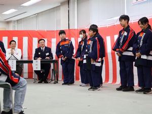 少年消防クラブ入団式