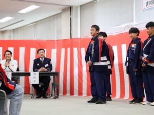少年消防クラブ入団式