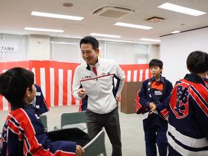少年消防クラブ入団式