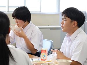 市長とランチミーティング・南中学校
