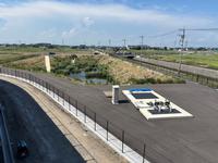 吉川美南駅東口2号調整池の写真