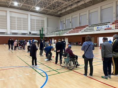 ボッチャ大会の様子