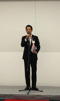 挨拶をする中原市長