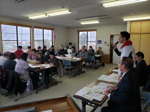 挨拶をする市長