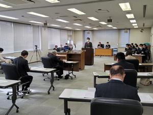 吉川松伏消防組合議会定例会の様子