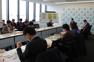 記者会見の様子