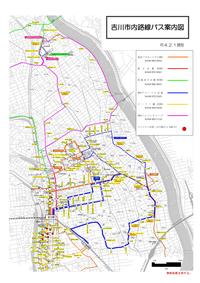 吉川市内路線バス案内図（全体図）