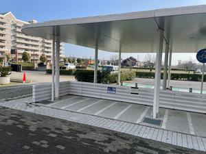 吉川市役所の駐輪場
