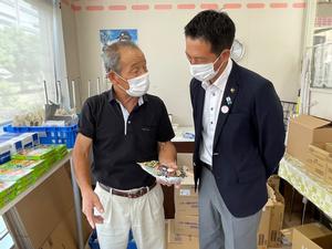 ローソン横溝氏訪問の様子