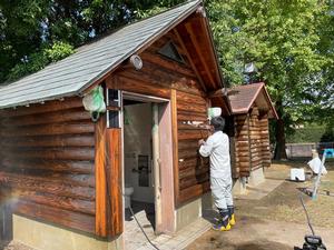 関公園トイレ改修の様子