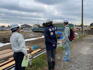 現場視察の様子