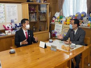 大野知事との面会の様子