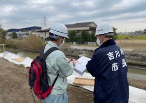 現場視察の様子