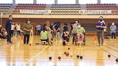 ボッチャ大会の様子