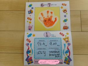 お誕生日カードの中の写真